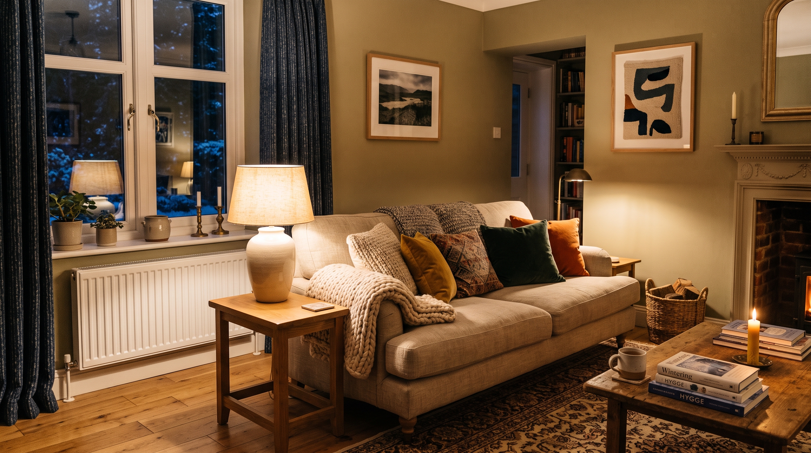 Warm, comfortable home interior