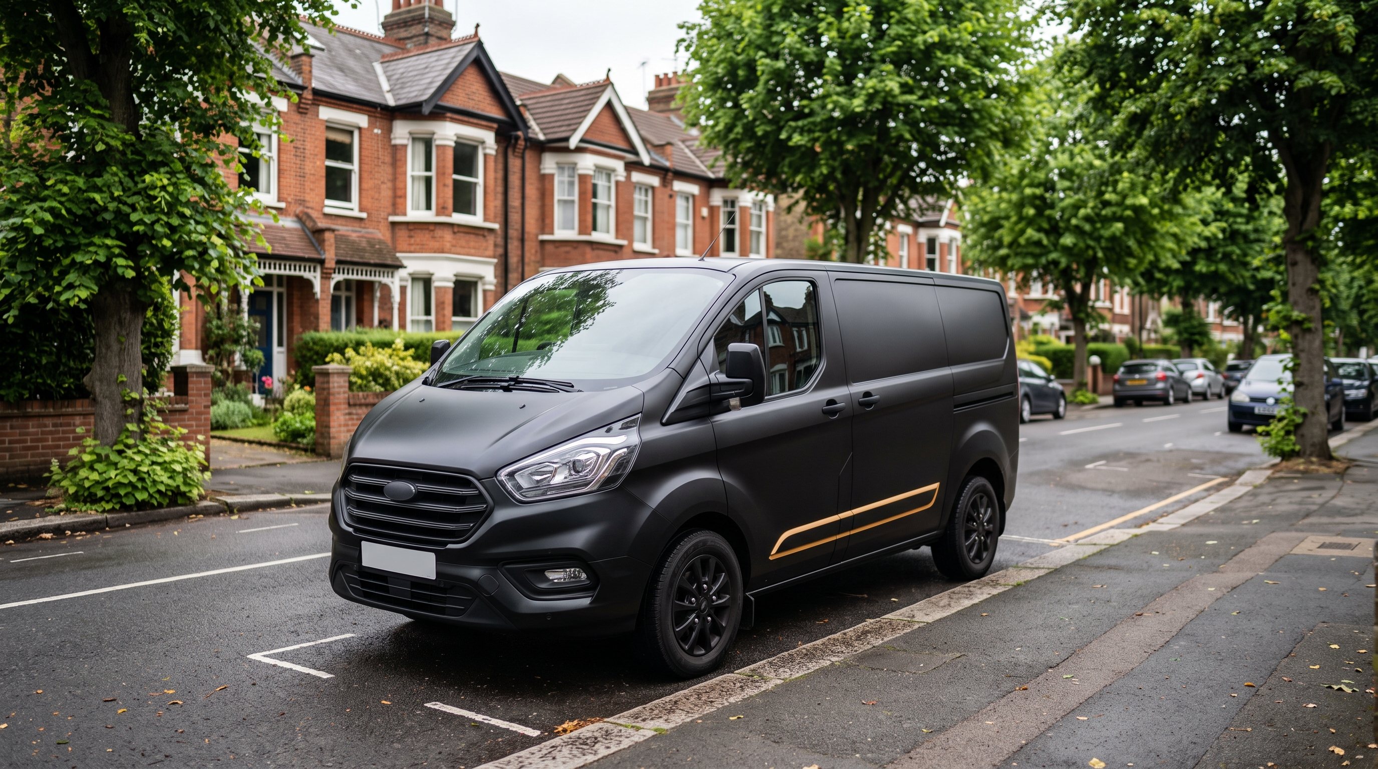 SecureHeat van on a Berkshire residential street